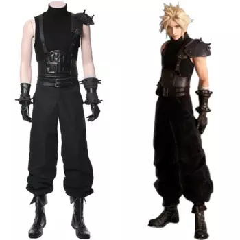 (В наличии) Final Fantasy VII 7, карнавальный костюм Cloud Strife, полный костюм, карнавальный костюм на Хэллоуин