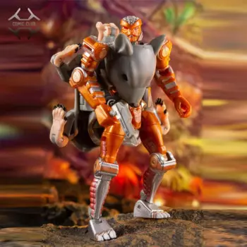 В наличии, комикс-клуб TE 02, маленький масштаб, мышь, воин, примитивный зверь, война, BW, трансформер, робот-трансформер, экшн-фигурки, игрушки