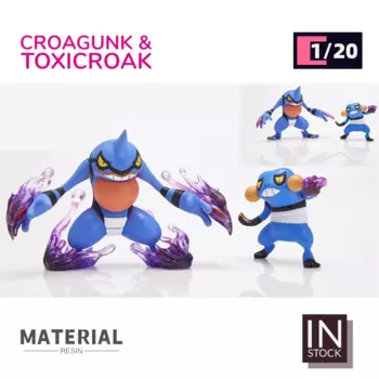 [В наличии] мировая фигурка в масштабе 1/20 [KING] - Croagunk & токсиroak