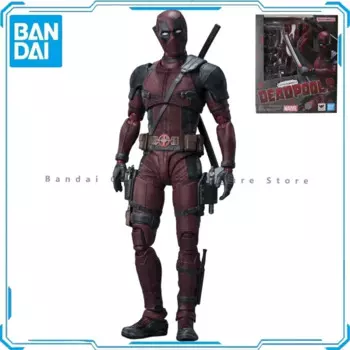 В наличии оригинальная фигурка SHF Bandai SHF Deadpool 2, анимационная игрушка, подарочная модель, коллекционная аниме, хобби