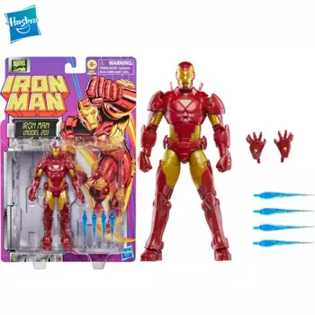 [В наличии] Оригинальные фигурки Hasbro Marvel Legends Series Iron Man (модель 20), 6 дюймов (15 см), F9027