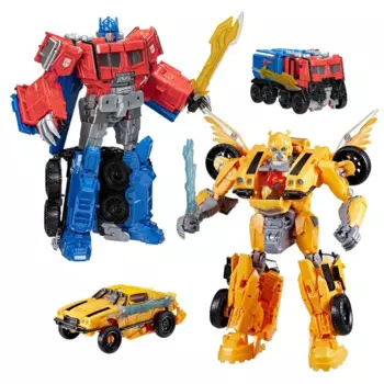 В наличии Трансформеры Фильм 7. Восстание зверей Ultimate Beast Mode Bumblebee Optimus Prime Фигурка Модель игрушки