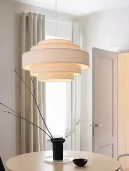 Winfordo Ваби-Саби тканевая потолочная люстра бежевого цвета