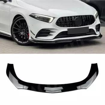 VACOMUL передний бампер губа спойлер трехступенчатые планки для Mercedes Benz A класса W177 A180 A200 A35 AMG 2019-2023 АБС углеродный вид