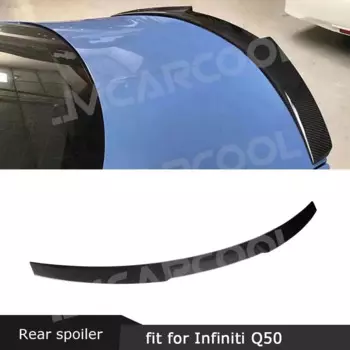 VACOMUL задний спойлер из углеродного волокна, крылья для Infiniti Q50 Q50S 2014-2020, наклейка на заднюю часть багажника, спойлер на палубу, стиль автомобиля