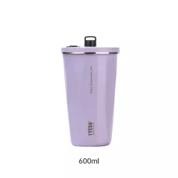 Вакуумный термос TYESO, стакан, термоизоляционная изолированная кофейная кружка с крышкой и соломинкой из нержавеющей стали для горячих и холодных напитков