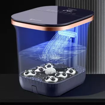 Ванночка для ног с сенсорным экраном-3D массажное спа, устойчивый контроль температуры, роскошный Педальный Детокс для ног для домашнего использования