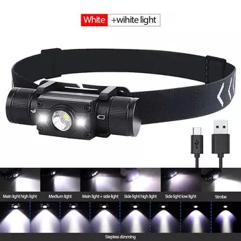 VASTFIRE налобный фонарь 16Вт зеленый/красный/белый 7 режимов