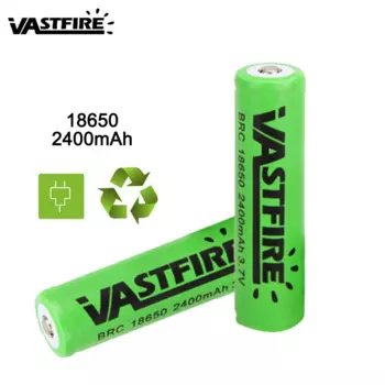 VASTFIRE Зеленый 18650 аккумулятор с зарядным устройством USB