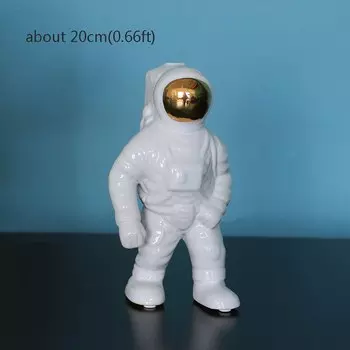 Ваза GIEMZA Space Man белая керамическая