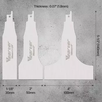 Vearter Сабельные пилы из нержавеющей стали 30/50/100 мм