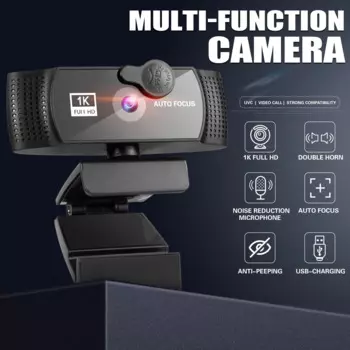 Веб-камера 4K 60FPS Full HD 8M с автофокусом и микрофоном
