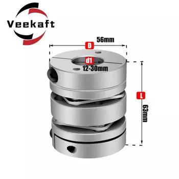 veekaft Двойная мембранная муфта D56L63