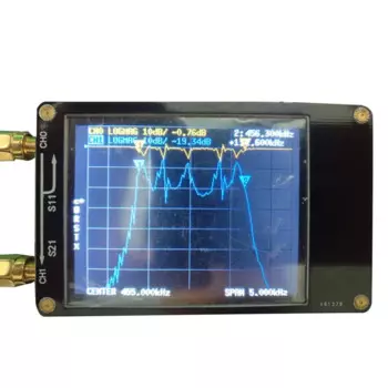 Векторный анализатор сетевой антенны NanoVNA-H 10 кГц-1,5 ГГц MF HF VHF UHF со слотом для SD-карты, тестер спектра 5 в ма