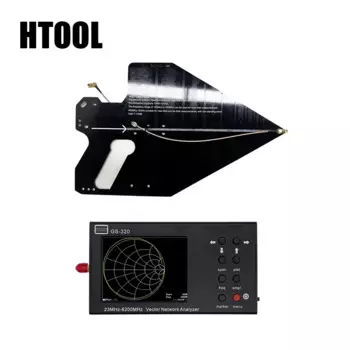 Векторный анализатор сети HTOOL HT8 с периодической антенной, 100 МГц-12 ГГц, усиление 12 дБи, 50 ом, широкополосный подходящий тест на Эмс