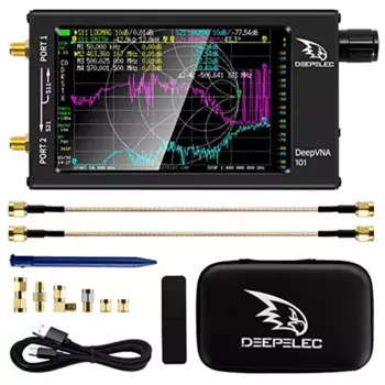 Векторный анализатор сети Nanovna-F FW V1.0.4, 10 кГц-1,5 ГГц, HF, VHF, UHF, 4,3 дюйма, анализатор антенны, измерительные параметры S