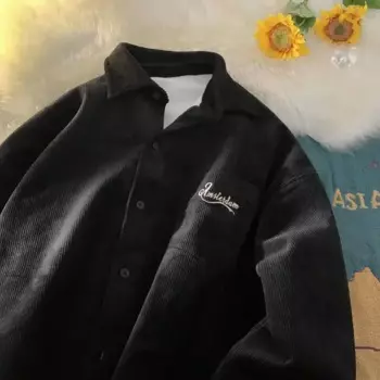 Вельветовая мужская куртка на весну и осень, американская ретро модная брендовая Новая женская куртка для отдыха, одежда K-Pop, верхняя куртка