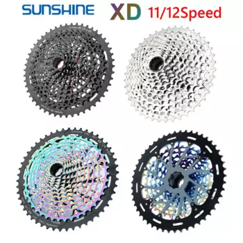 Велосипедная кассета SUNSHINE XD, 12 Скоростей, ЧПУ, 42T/46T/50T/52T, звездочка, маховик для горного велосипеда, широкое передаточное число, запчасти для SRAM
