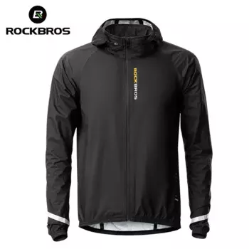 Велосипедный дождевик ROCKBROS, водонепроницаемая мотоциклетная куртка, дышащая Светоотражающая ветровка
