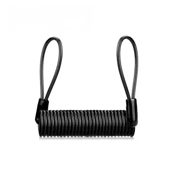 Велосипедный пружинный тросовый замок, противоугонная веревка, сигнализация, дисковый замок, напоминание о безопасности велосипеда, защита от кражи мотоцикла