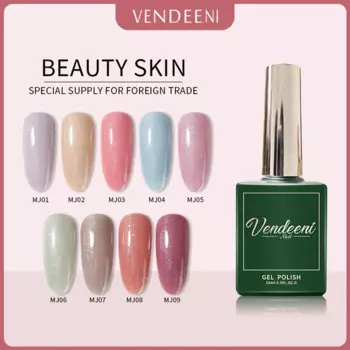Vendeeni 9 цветов/набор блесток гель-лак для ногтей отмачиваемый УФ светодиодный Macarons цветной гель-лак для салонного дизайна ногтей