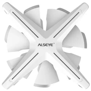 Вентилятор Alseye 120 мм, игровой, с двойным кольцом, со светодиодной подсветкой, постоянного тока, чехол для электромотора