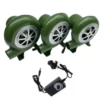 Вентилятор DC12V для барбекю 2900R с регулировкой скорости, вентиляторы для гриля для пикника, кемпинга, адаптер для