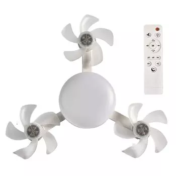 Вентилятор для дрона со светодиодной подсветкой и дистанционным управлением 2 в 1, подвесной вентилятор с 3 передачами, бесшумный потолочный вентилятор для дрона для столовой, спальни, гостиной