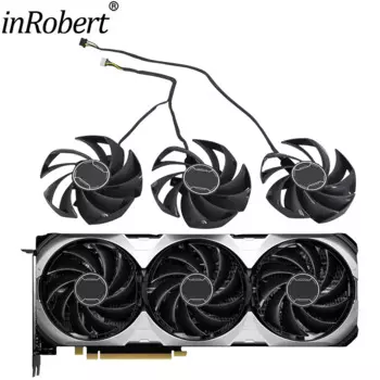 Вентилятор для видеокарты MSI GeForce RTX 4060 Ti 4060 VENTUS 3X 87 мм PLD09210S12HH RTX4060 RTX4060Ti Новый