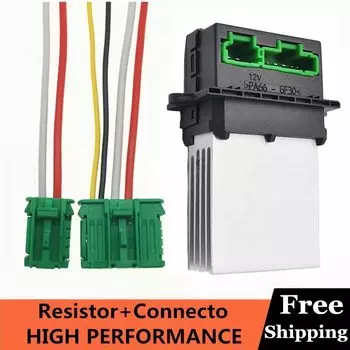 Вентилятор нагрева двигателя резистор вентилятора + Соединитель/провод для Nissan Tiida Livina Citroen, Peugeot, Renault 27150-ED70A 27150ED70A