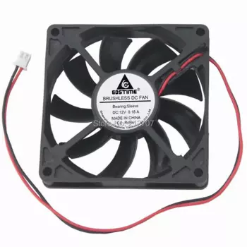 Вентилятор охлаждения Gdstime DC 12V 2 Pin 80mm 8015 80mm x 80mm x 15mm, 20 шт.