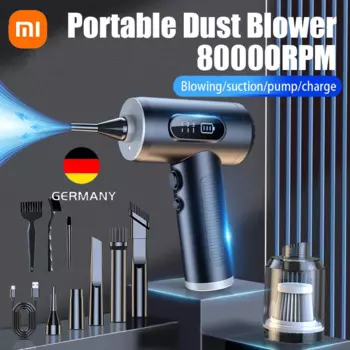 Вентилятор Xiaomi VC18 Mini Turbo Jet, ручной 3-й оборот, бесщеточный двигатель 130000 об/мин, скорость ветра 52 м/с, вентиляторы для воздуховодов, новинка 2024