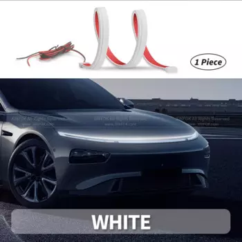 Верхние светодиодные фары для капота автомобиля, универсальная лента для фар, гибкие автомобильные декоративные атмосферные лампы DRL Автомобильные дневные ходовые огни 12 В