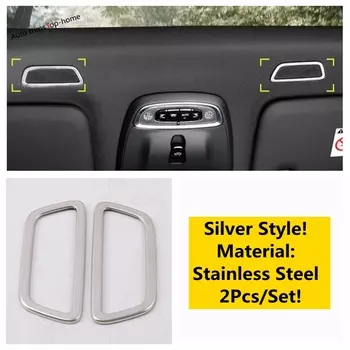 Верхний динамик на крыше, аудиодинамик, звуковая рамка, накладка для VOLVO XC40 XC60 2018-2023, аксессуары для интерьера из нержавеющей стали