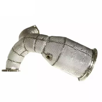 Верхняя секция, трубы высокого потока, выхлопные трубы, выхлопная труба, выхлопная труба с катализатором для AUDI A8 C8 3,0 T 2018-2022