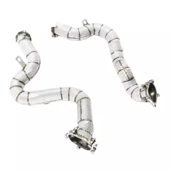 Верхняя секция, трубы высокого потока, выхлопные трубы, выхлопная труба, выхлопная труба с катализатором для AUDI RS6 C7 4,0 T 2013-2018