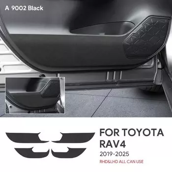 Верхняя замшевая защитная накладка на дверь автомобиля для Toyota RAV4 RAV 4 XA50 2019 2020 2021 2022 2023 2024 2025, наклейка, аксессуары