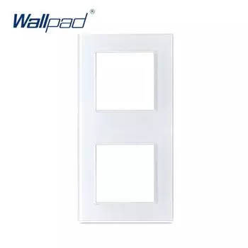 Вертикальная белая стеклянная рамка Wallpad закаленное стекло 1-5 кристальная рамка только серии S6