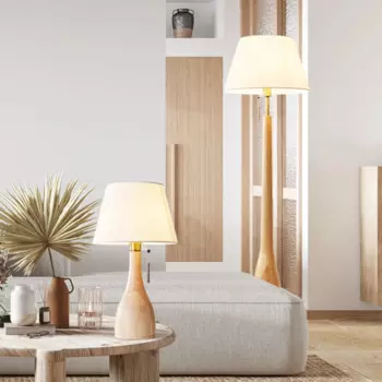 Вертикальная настольная лампа в стиле ретро