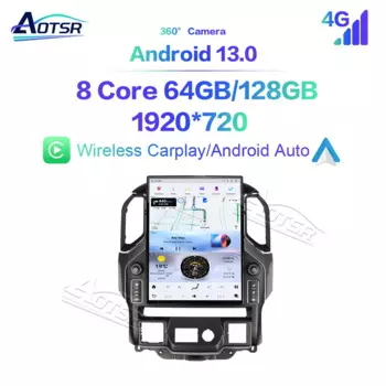 Вертикальный экран 15,6 дюйма для Chevrolet Silverado GMC Sierra 2019/2020/2021, автомобильный радиоприемник, мультимедийный плеер, беспроводное головное устройство для Carplay