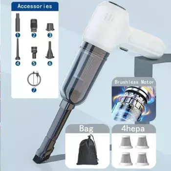 Вертикальный/ручной пылесос, 80 Вт, беспроводной, влажная уборка, пылесборник