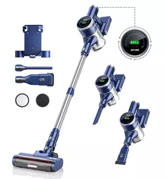 Вертикальный/ручной пылесос buture, 400 Вт, беспроводной, сухая уборка, пылесборник