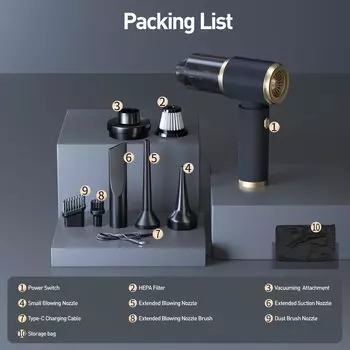 Вертикальный/ручной пылесос Xiaomi, 90 Вт, беспроводной, влажная уборка, пылесборник