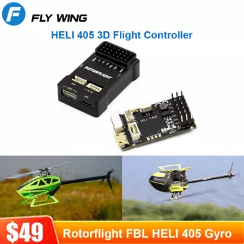 Вертолет FLYWING Rotorflight control HELI 405 RF, вертолет FBL Heli System Gyro, поддержка приемника PPM Spektrum Frsky