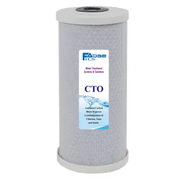 Весь дом 5 микрон большой синий кокосовый корпус Угольный Блок фильтр для воды картридж 10 "L x 4,5" OD