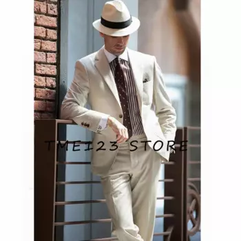Весенне-летний новый костюм из двух предметов, высококачественный Повседневный индивидуальный костюм, элегантные костюмы, Мужская одежда, мужская одежда, блейзеры и