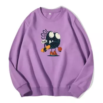 Весенне-осенняя новая женская одежда Steet, модная толстовка с капюшоном «Маленькие монстры», пуловер из чистого хлопка для девочек, топы с длинными рукавами