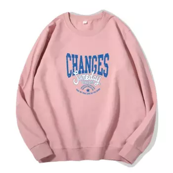 Весенне-осенняя женская повседневная одежда, модный пуловер, модный свитшот с буквенным принтом, толстовки из чистого хлопка для девочек, топы с длинными рукавами