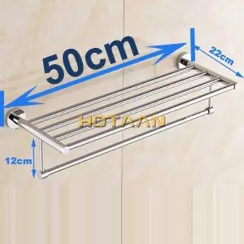 Вешалка для полотенец HOTAAN YT-4008, 60 см, нержавеющая сталь