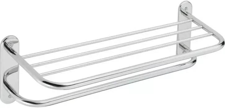 Вешалка для полотенец из нержавеющей стали Moen 5208-241PS с полкой отделка из нержавеющей стали обеспечивает легкий матовый теплый серый металлический вид вешалка для полотенец